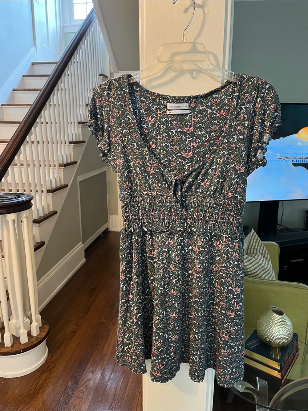 Adorable Urban Outfitters Flower Print Mini Dress